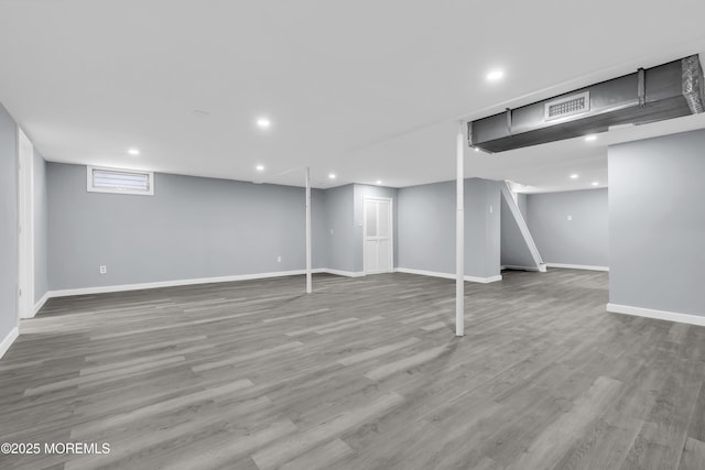 292 Washington Rd, Sayreville, NJ 08872 - finished below grade area featuring wood finished floors and recessed lighting