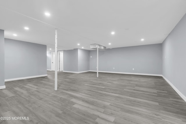 292 Washington Rd, Sayreville, NJ 08872 - finished basement with recessed lighting and wood finished floors