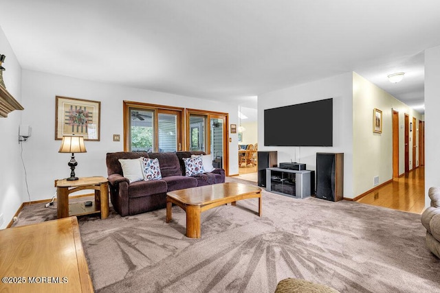 53 Edison Ave, Tinton Falls, NJ 07724 - living room featuring baseboards and carpet flooring
