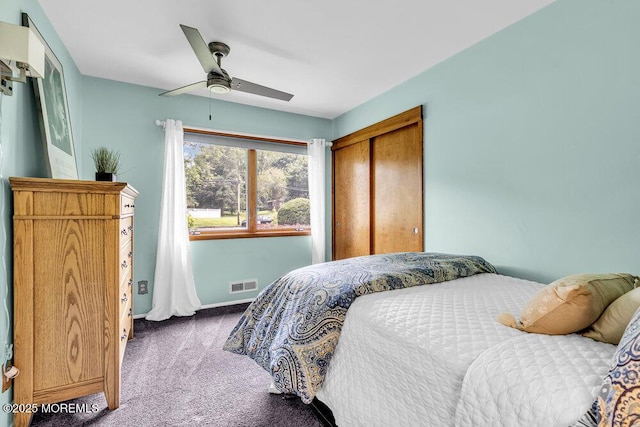 53 Edison Ave, Tinton Falls, NJ 07724 - carpeted bedroom with a closet and ceiling fan