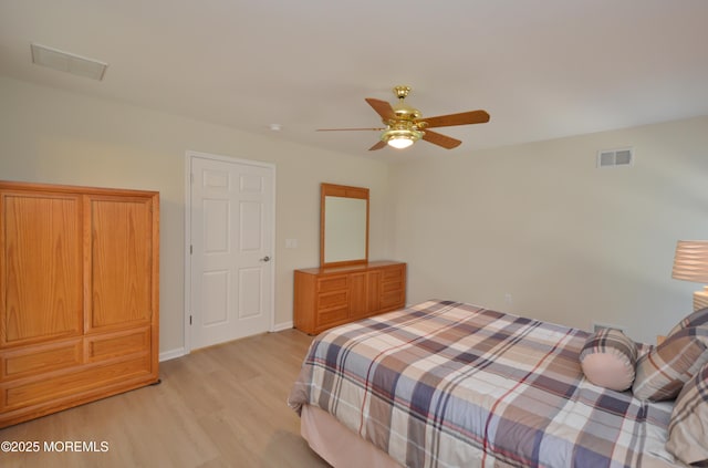 3229 Flagstone Ct, Toms River, NJ 08755 - bedroom featuring light wood finished floors and a ceiling fan