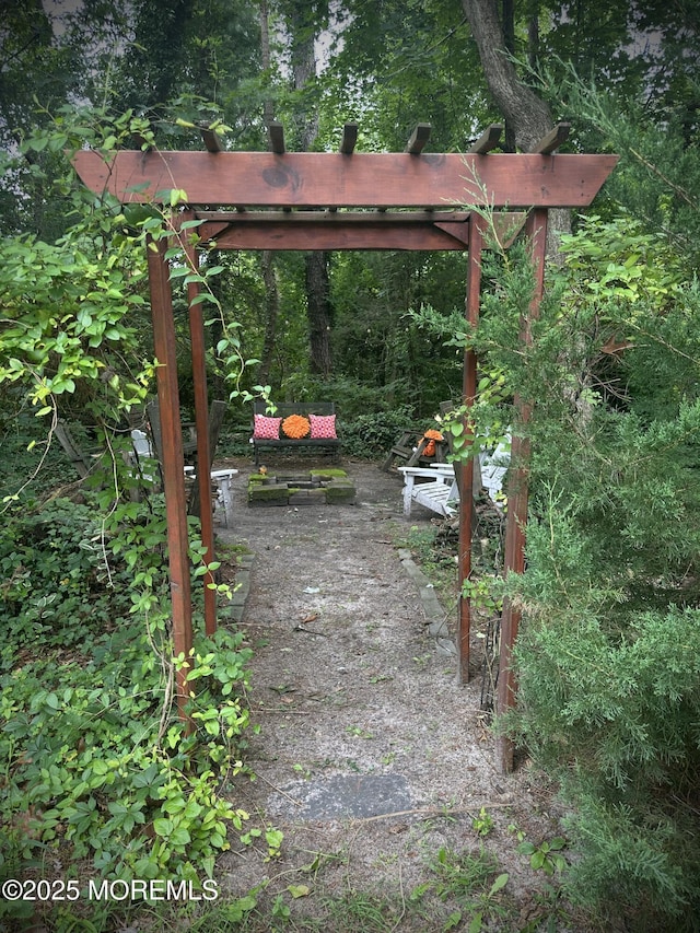 357 Boland Ave, Brick, NJ 08724 - view of patio with a pergola