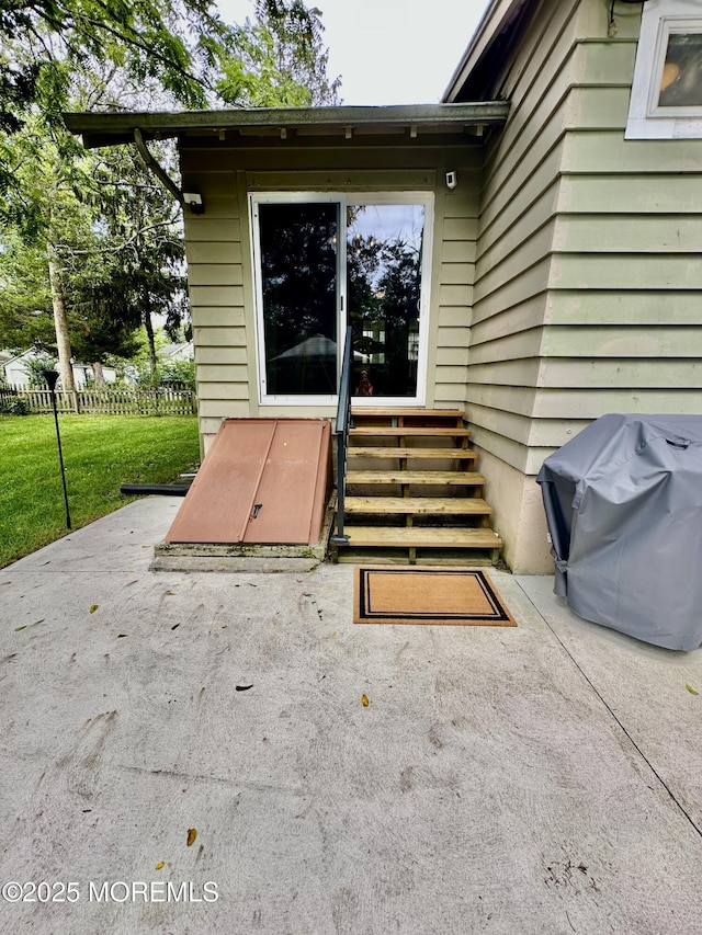 357 Boland Ave, Brick, NJ 08724 - view of patio / terrace with grilling area and entry steps
