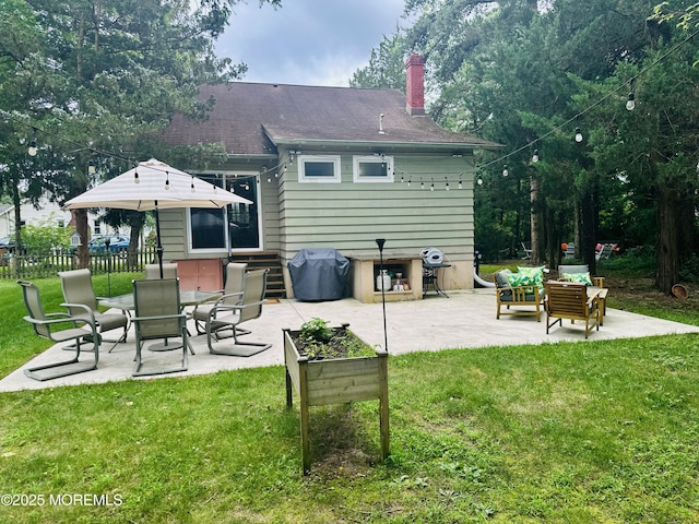 357 Boland Ave, Brick, NJ 08724 - rear view of house featuring a patio area and a chimney