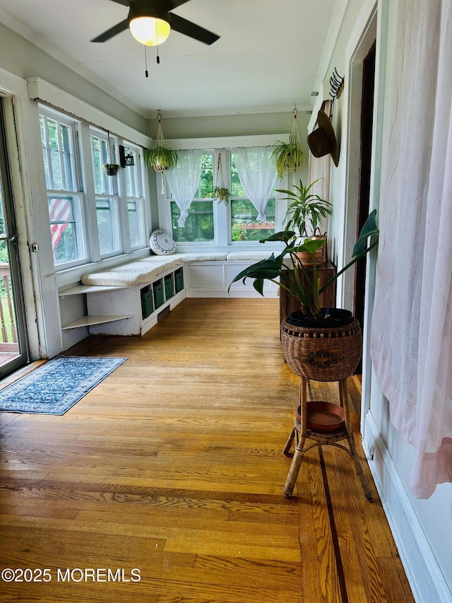 357 Boland Ave, Brick, NJ 08724 - sunroom featuring wood finished floors and ornamental molding