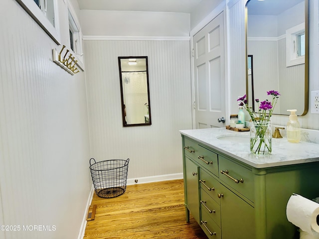 357 Boland Ave, Brick, NJ 08724 - bathroom with wood finished floors and vanity