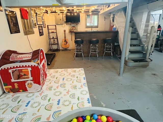 357 Boland Ave, Brick, NJ 08724 - below grade area with a bar and stairway