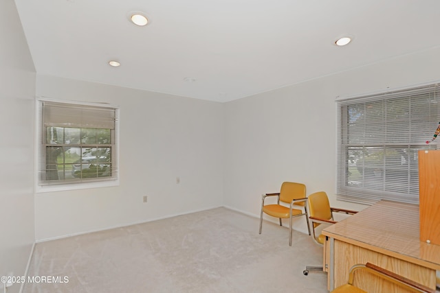 4 Dawn Way, Aberdeen, NJ 07747 - home office featuring light colored carpet and recessed lighting