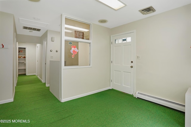 4 Dawn Way, Aberdeen, NJ 07747 - carpeted entryway with a baseboard radiator and baseboards