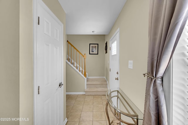 315 Shuster Ave, Ortley Beach, NJ 08751 - entrance foyer with baseboards and stairs