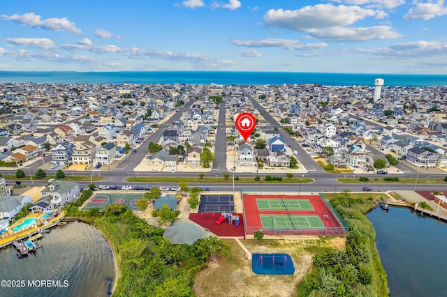 315 Shuster Ave, Ortley Beach, NJ 08751 - aerial view of residential area featuring a large body of water