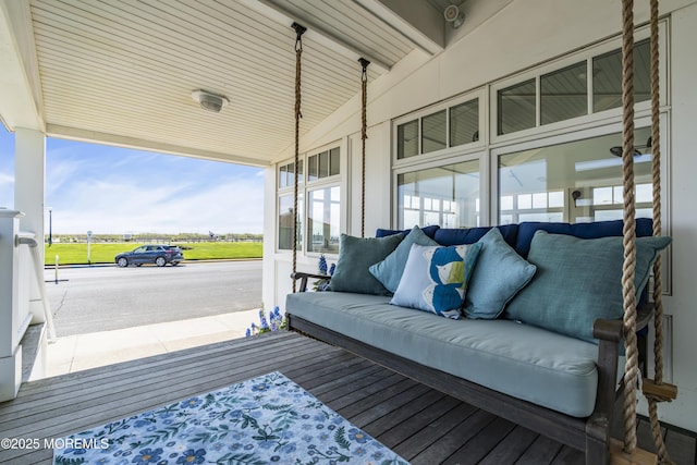 900 Ocean Ave, Bradley Beach, NJ 07720 - sunroom / solarium featuring vaulted ceiling