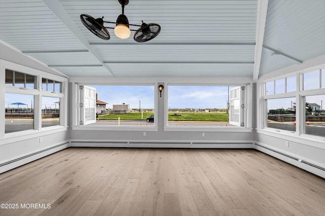 900 Ocean Ave, Bradley Beach, NJ 07720 - unfurnished sunroom with baseboard heating