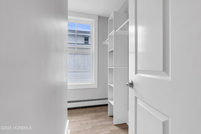 900 Ocean Ave, Bradley Beach, NJ 07720 - spacious closet with a baseboard radiator and light wood finished floors