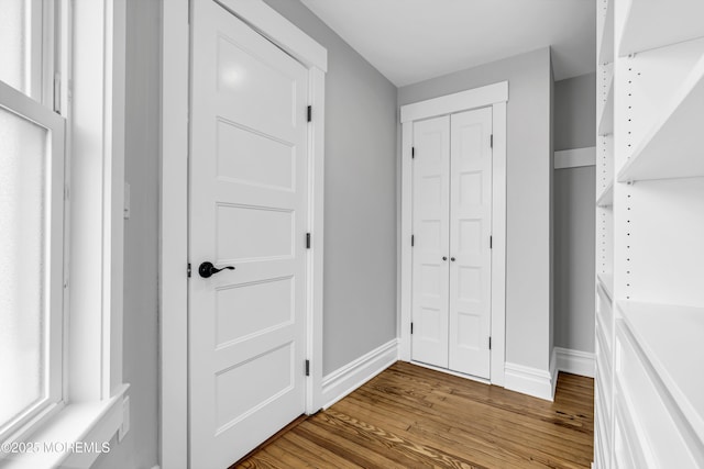 900 Ocean Ave, Bradley Beach, NJ 07720 - unfurnished bedroom with wood finished floors and a closet