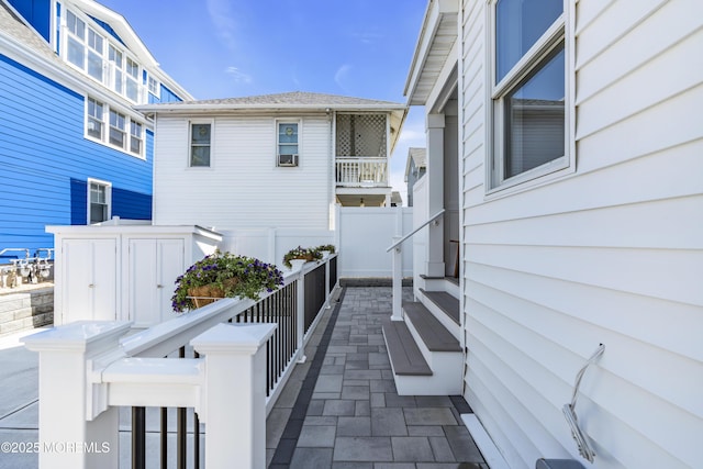 900 Ocean Ave, Bradley Beach, NJ 07720 - view of patio featuring entry steps and a storage unit