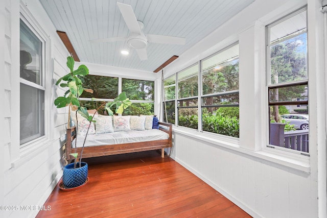 51 Burdge Ave, Brick, NJ 08724 - sunroom / solarium featuring ceiling fan