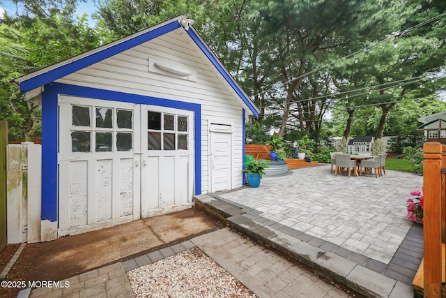51 Burdge Ave, Brick, NJ 08724 - view of outbuilding with outdoor dining space