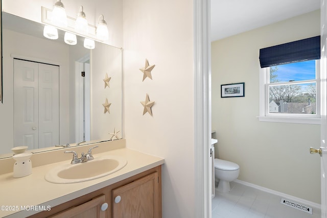 15 Tanglewood Dr, Barnegat, NJ 08005 - bathroom with vanity, tile patterned flooring, and a closet