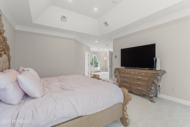 1 Hopkinson Ct, Marlboro, NJ 07746 - carpeted bedroom featuring crown molding and recessed lighting