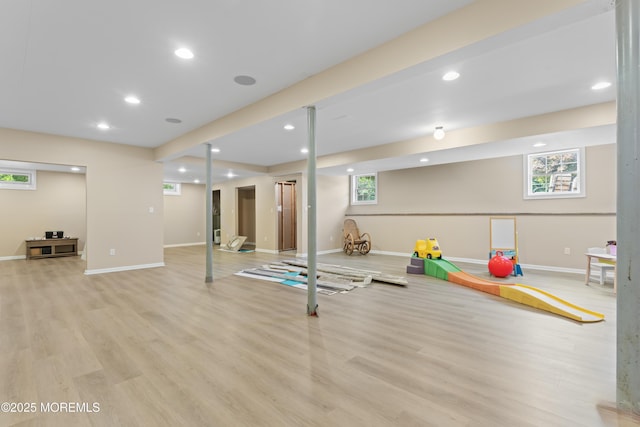 1 Hopkinson Ct, Marlboro, NJ 07746 - workout area featuring recessed lighting and wood finished floors