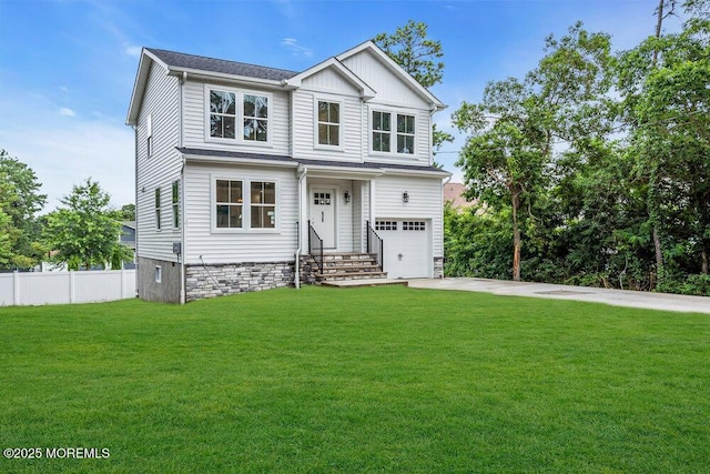 629 Monmouth Ave, Toms River, NJ 08757 - view of front of home featuring an attached garage, concrete driveway, and board and batten siding