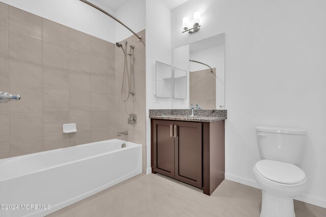750 Lighthouse Dr Unit 3301, Barnegat, NJ 08005 - bathroom with shower / bathtub combination, vanity, and tile patterned flooring