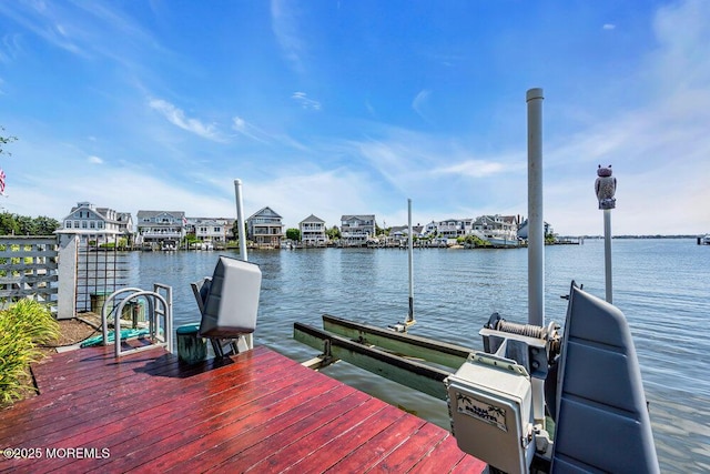 787 Princeton Ave, Brick, NJ 08724 - dock area featuring a water view