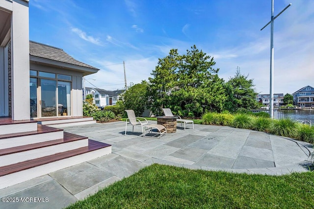 787 Princeton Ave, Brick, NJ 08724 - view of patio featuring a water view