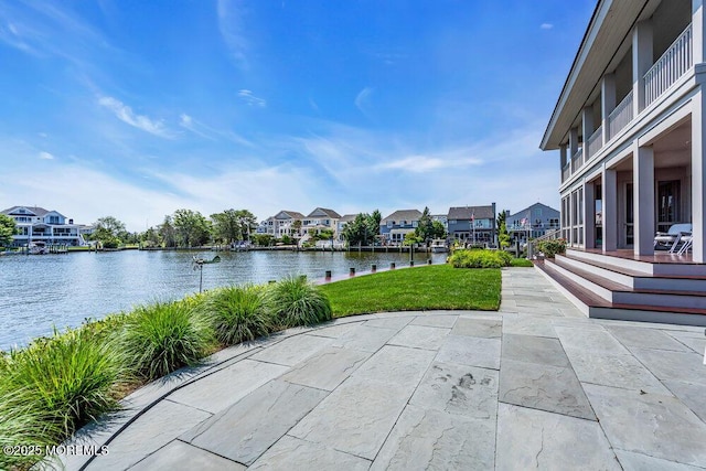 787 Princeton Ave, Brick, NJ 08724 - view of patio / terrace with a residential view and a water view