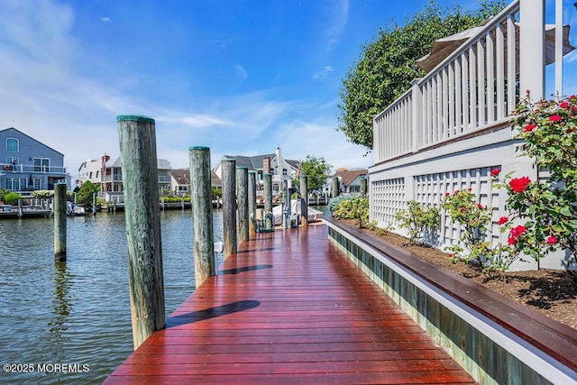 787 Princeton Ave, Brick, NJ 08724 - view of property's community with a water view, a boat dock, and a residential view