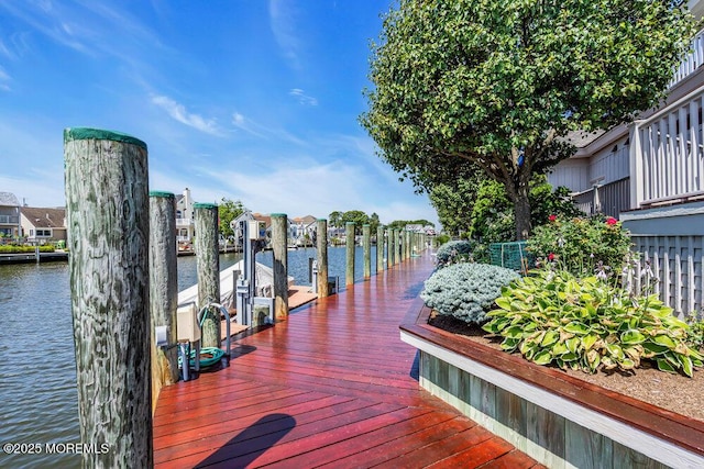 787 Princeton Ave, Brick, NJ 08724 - dock area featuring a water view