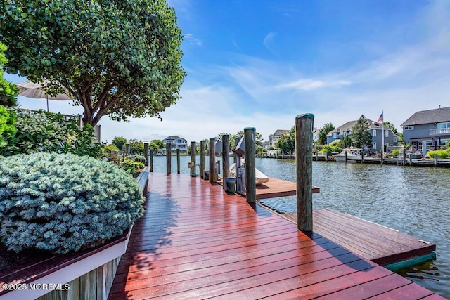 787 Princeton Ave, Brick, NJ 08724 - dock area with a water view and a residential view