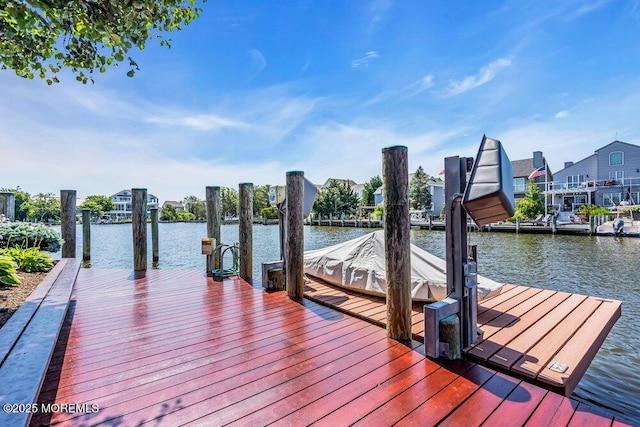 787 Princeton Ave, Brick, NJ 08724 - dock area featuring a water view