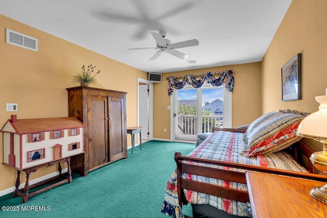 787 Princeton Ave, Brick, NJ 08724 - carpeted bedroom with access to exterior and baseboards