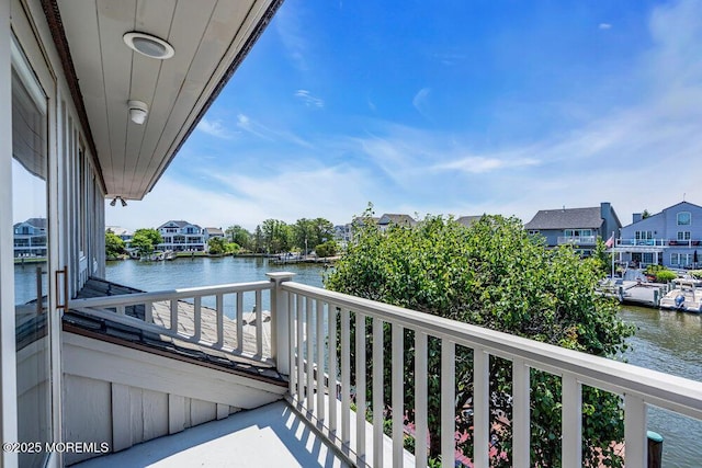 787 Princeton Ave, Brick, NJ 08724 - balcony featuring a water view and a residential view