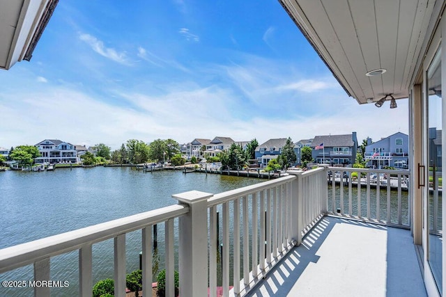787 Princeton Ave, Brick, NJ 08724 - balcony featuring a water view and a residential view