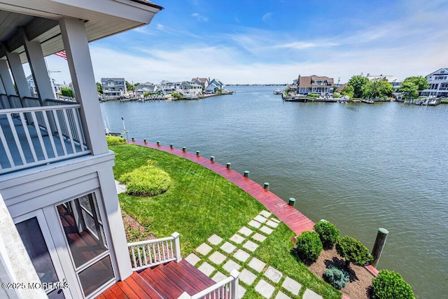 787 Princeton Ave, Brick, NJ 08724 - water view featuring a boat dock