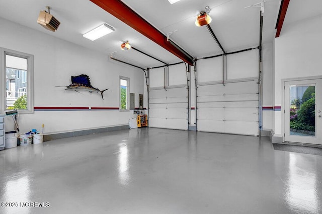 787 Princeton Ave, Brick, NJ 08724 - garage with a garage door opener and electric panel