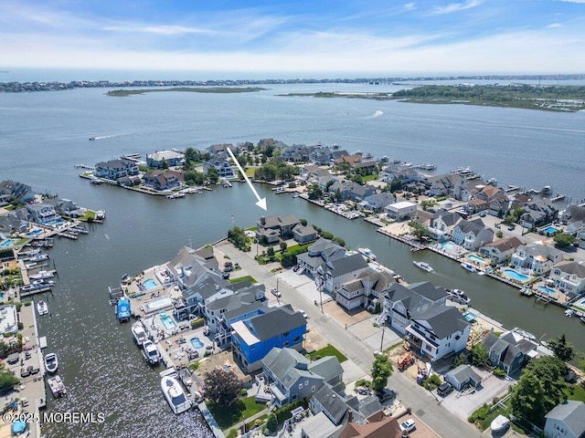 787 Princeton Ave, Brick, NJ 08724 - aerial view of property's location featuring a large body of water and nearby suburban area
