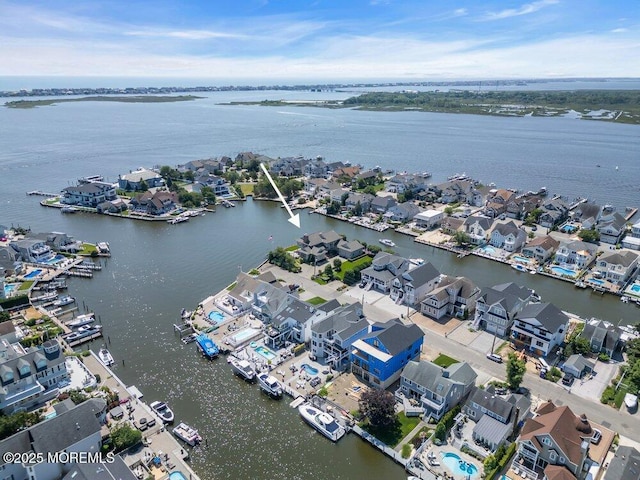 787 Princeton Ave, Brick, NJ 08724 - aerial view of residential area featuring a large body of water