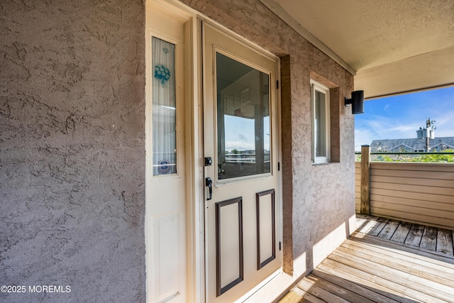 2108 SE Central Ave Unit 10, South Seaside Park, NJ 08752 - property entrance with stucco siding