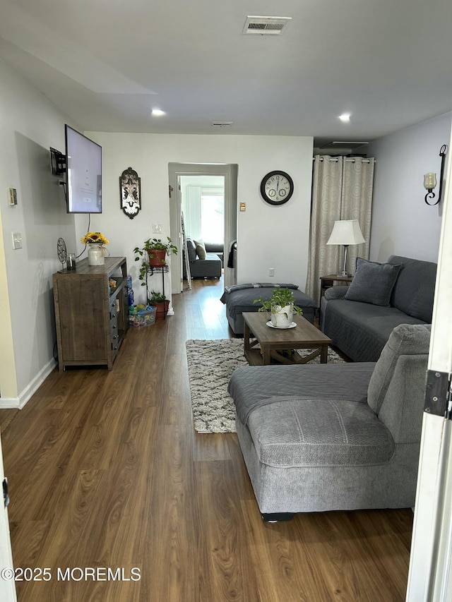 882 Balmoral Ct Unit D, Lakewood, NJ 08701 - living area featuring wood finished floors and recessed lighting
