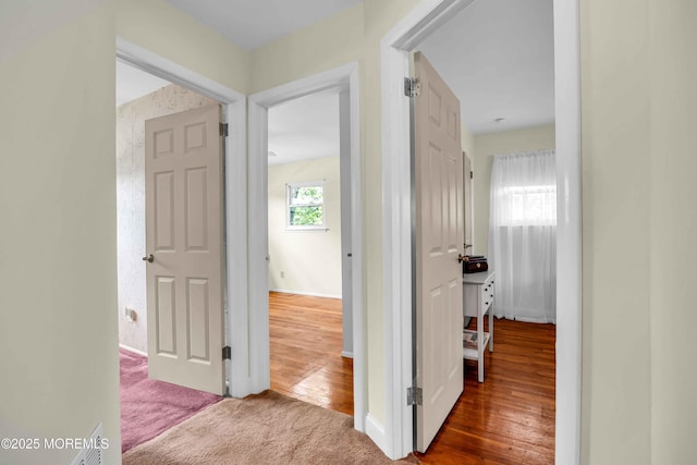 3 Colorado Dr, Hazlet, NJ 07730 - hallway featuring carpet and wood finished floors