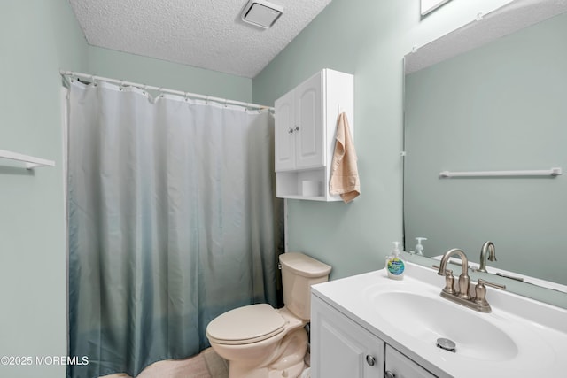 1914 Oak Dale Rd, Toms River, NJ 08753 - full bath with a textured ceiling, vanity, and curtained shower