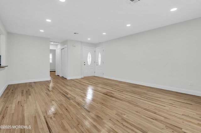 925 Edgebrook Dr N, Toms River, NJ 08757 - unfurnished living room featuring light wood-style flooring and recessed lighting