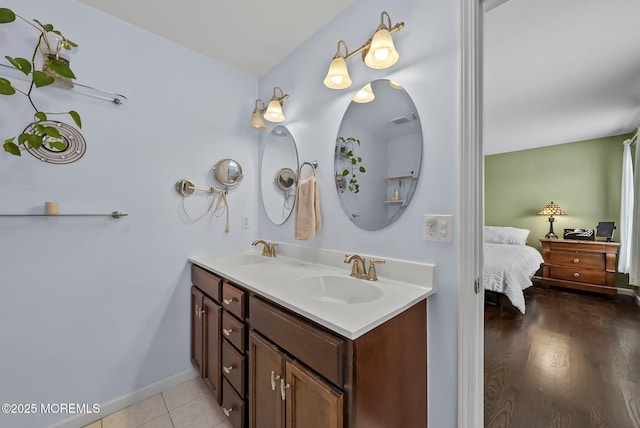 1587 Fort St, Brick, NJ 08724 - ensuite bathroom featuring double vanity and baseboards