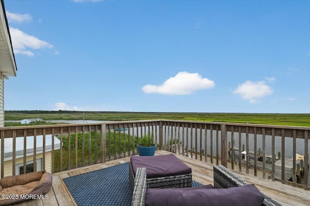 322 Dock Rd, West Creek, NJ 08092 - deck featuring a water view