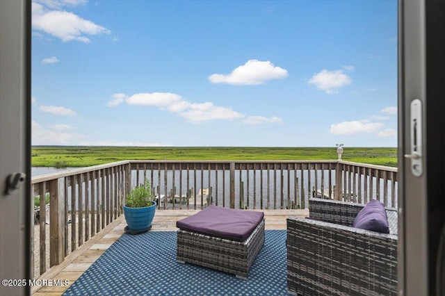 322 Dock Rd, West Creek, NJ 08092 - deck with a water view