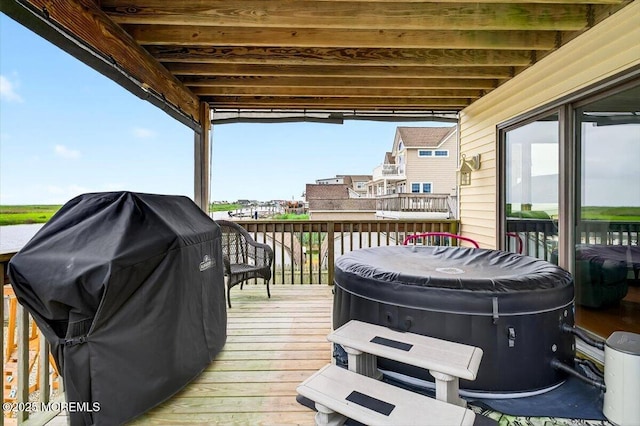 322 Dock Rd, West Creek, NJ 08092 - wooden terrace with area for grilling